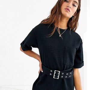 Bershka Black Belted Dress